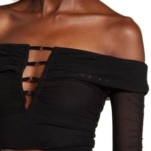 Budapest Off the Shoulder Crop Top